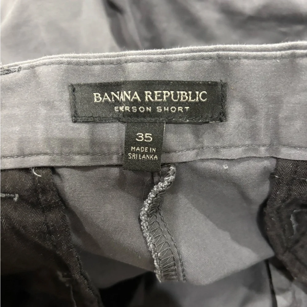 BANANA REPUBLIC Men’s Casual Emerson Short in Grey Cotton Spandex Sz 35